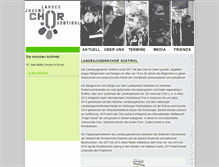 Tablet Screenshot of landesjugendchor.org